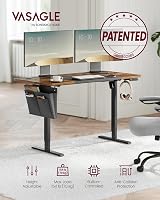 VASAGLE Electric Standing Desk 60x120 cm 72-120 cm 4 Memory Heights view 2