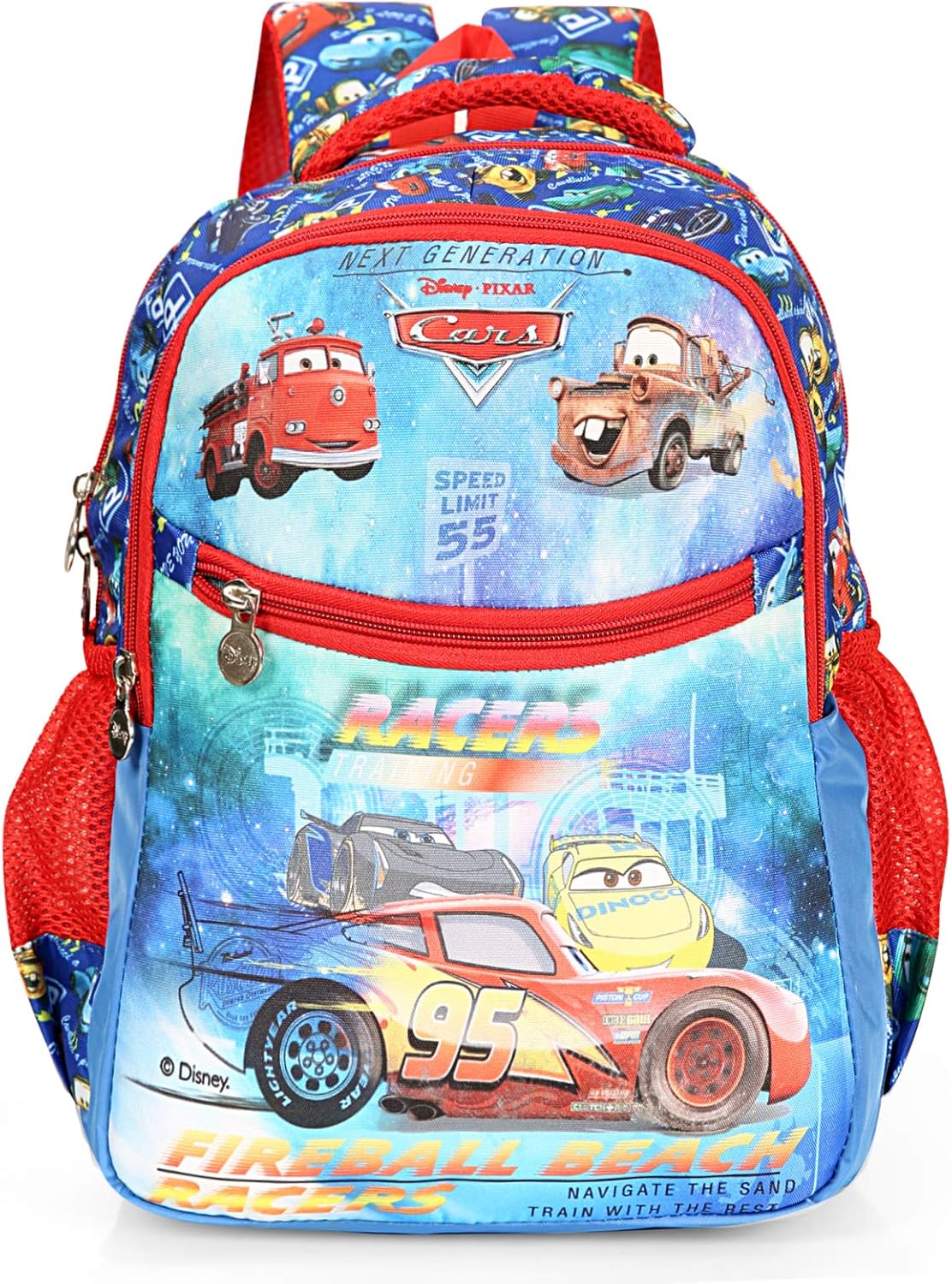 Disney Cars Rolling Backpack Large Cars Wheeled Backpack Race is On