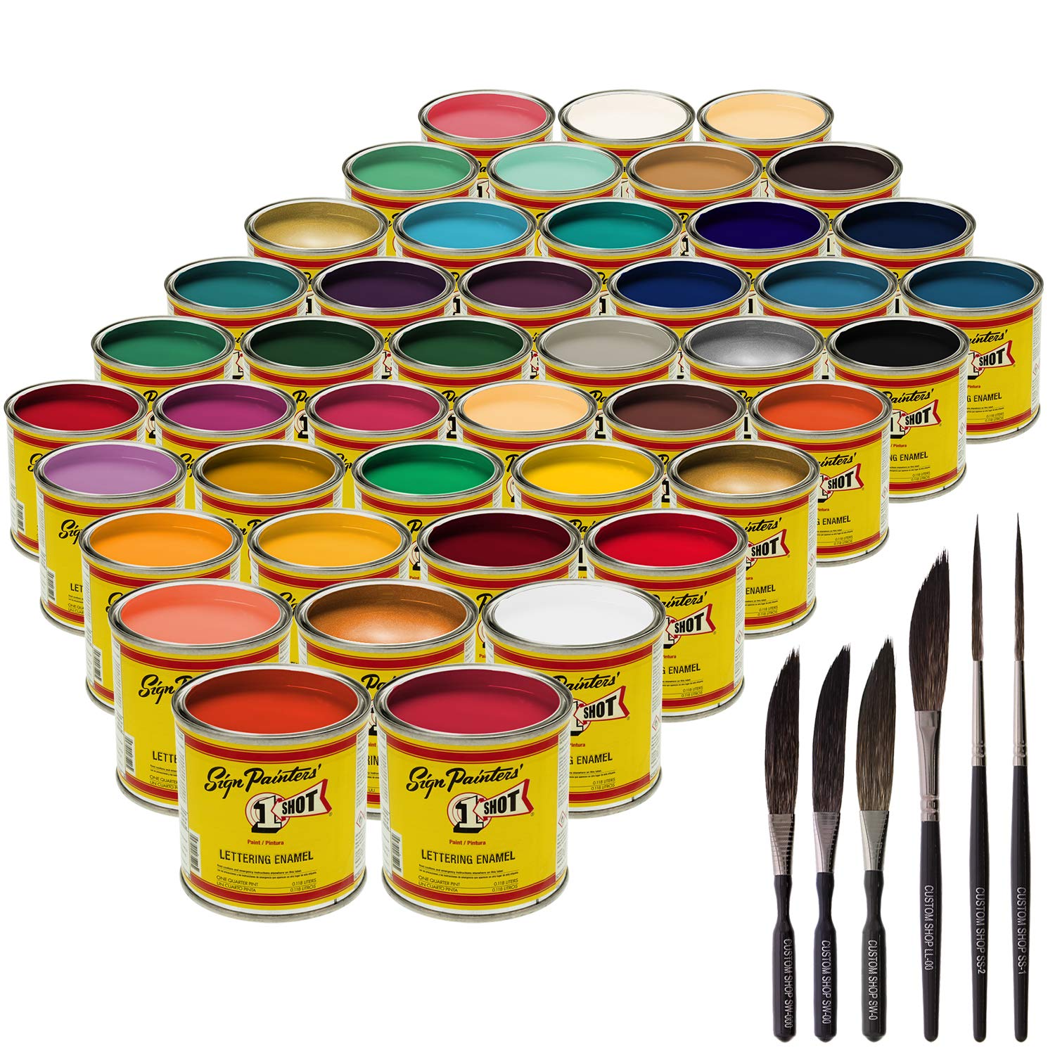 1-One-Shot Lettering Enamel/Pinstripe 44 Paint Colors- Buy Online in