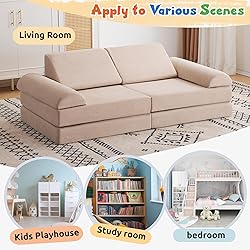 Erigiak 2024 Kids Couch Play Couch Large, Modular