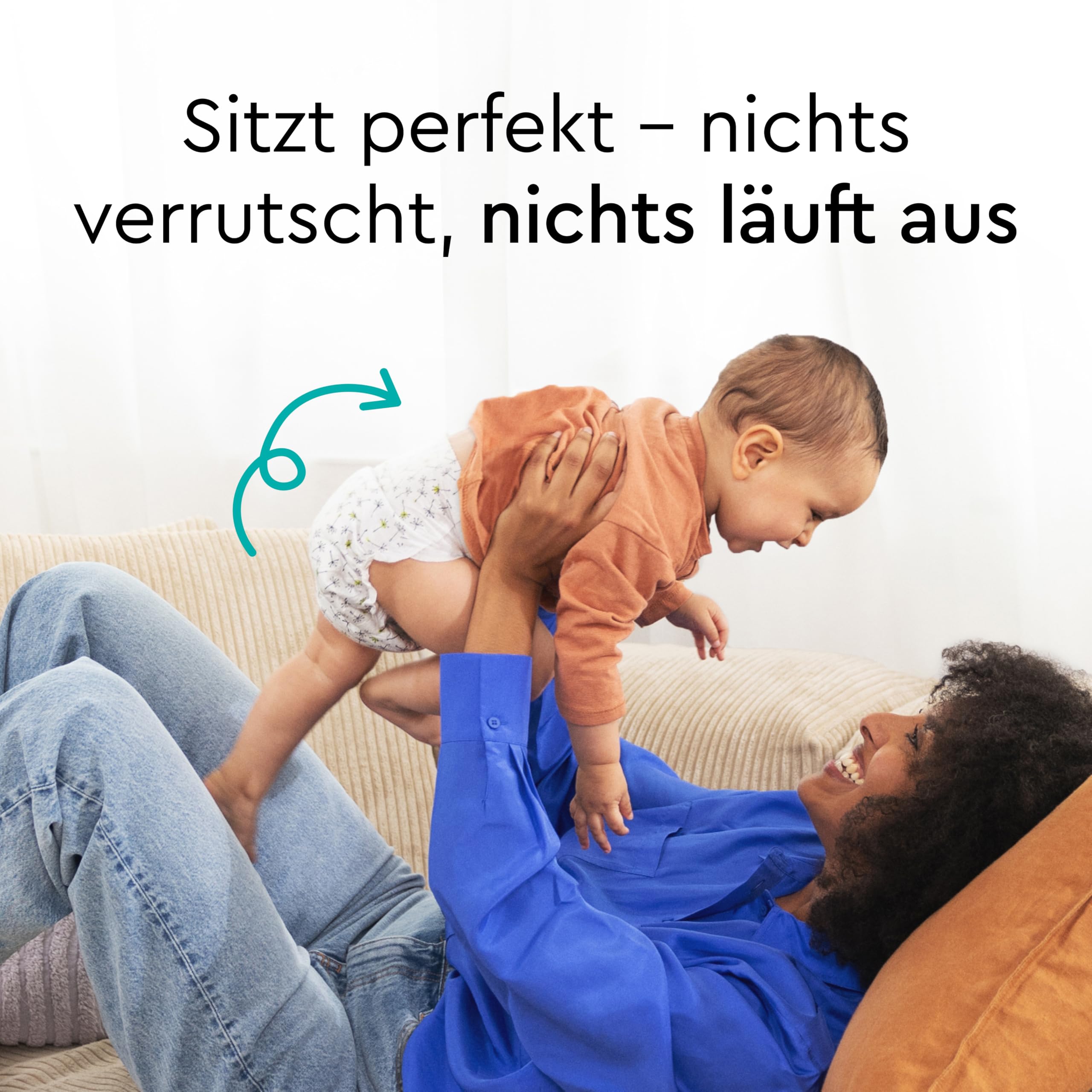 LILLYDOO hautfreundliche Baby Windeln - Größe 1 (2+ kg), Halbmonatsbox (72 Stück), Sicherer Auslaufschutz, Weich, Ohne Parfüme & Lotionen für empfindliche Haut, Dermatologisch getestet 6