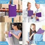 Hongri Clipboard with Storage Pen Holder Folder 8.5 x 11 Purple view 7
