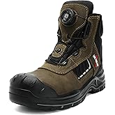 VULTREAK Composite Toe Work Boots for Men and Women – Exceeds Steel Toe Protection, Quick Fit System, Kevlar Puncture-Resistant Midsole, S3 HRO Certified, Heat-Resistant, Waterproof, Rubber Slip-Resistant Outsole, Safety Shoes for Industrial & Welding Use
