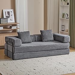 Convertible Sleeper Sofa Bed, Compression Folding