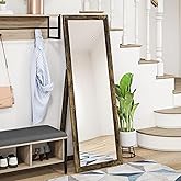 HOMCOM 58" x 20" Full Length Mirror with Frame, Floor Standing Mirror, Rectangular Full Body Mirror for Bedroom, Living Room,