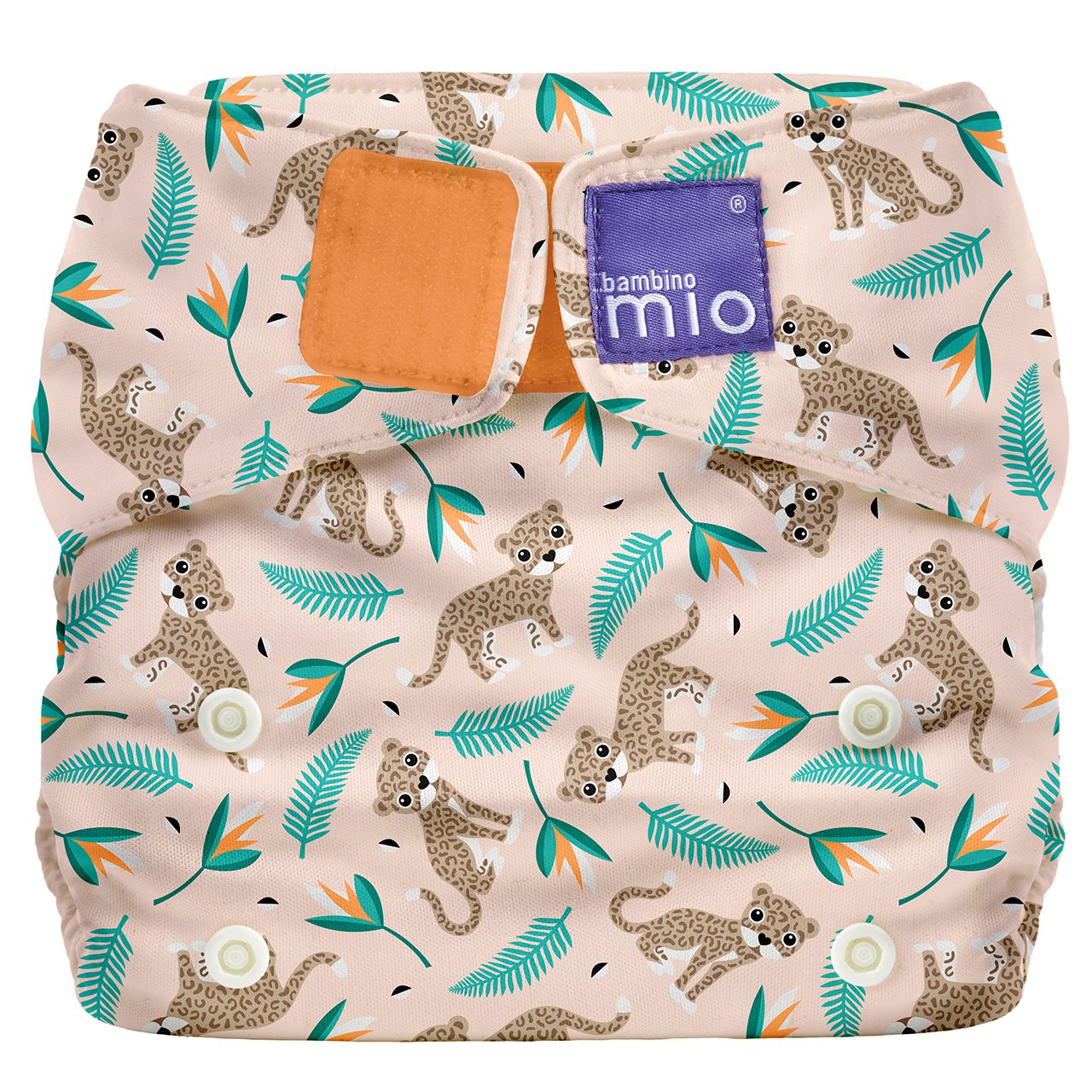 Bambino Mio, Miosolo All-In-One Reusable Nappy, Wild Cat, Onesize