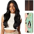 Sensationnel Glamzy Lace Part Wig-Elysia, BALAYAGECHOCOLATE | Wider V Parting, Hand Tied Synthetic, Glueless