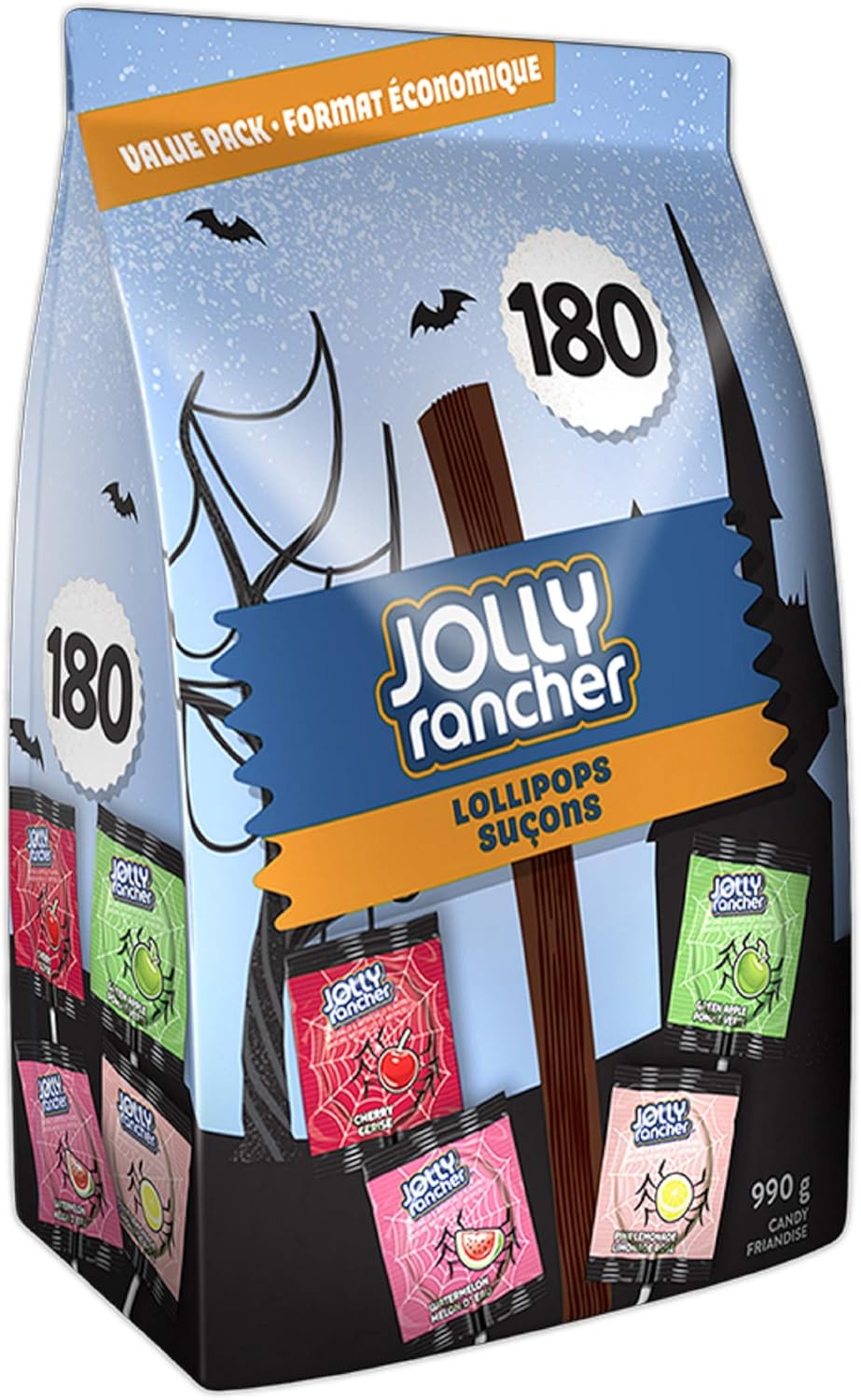 JOLLY RANCHER Halloween Candy, Lollipops, 180 Count Amazon.ca Grocery