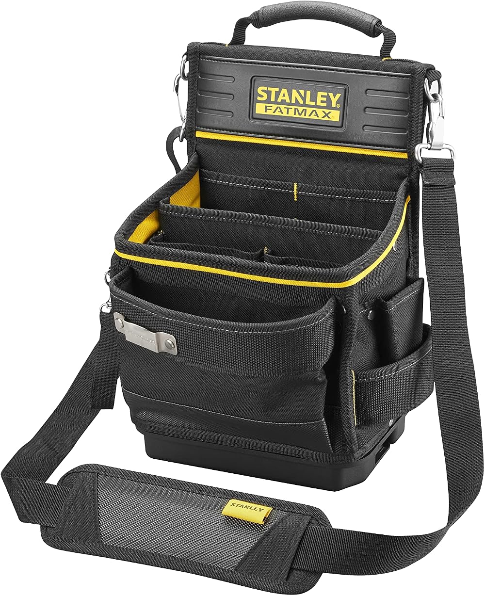 Stanley FatMax Soft Tool Organiser Black Open Structure Pockets Waterproof Base