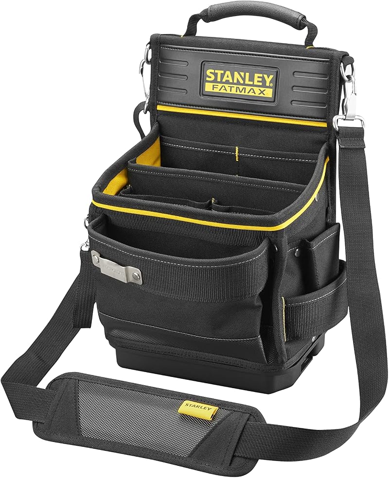 Stanley FatMax Soft Tool Organiser Black Open Structure Pockets Waterproof Base