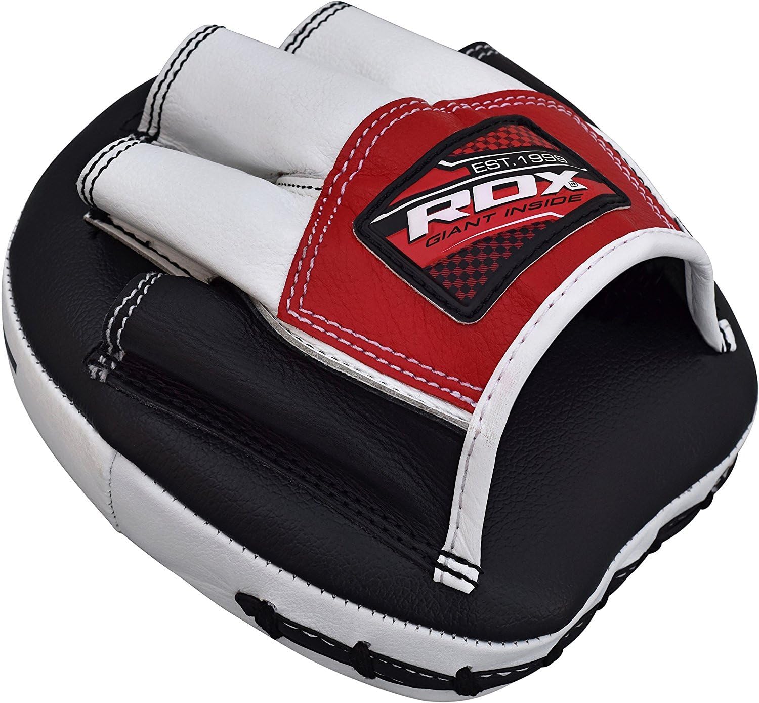 RDX Boxing Pads Mini Focus Mitts, Maya Hide Leather Micro Hook and Jab Hand Pads, Smartie Strike Shield for Kickboxing, MMA, Muay Thai, Punching Target, Martial Arts, Karate Training : Sports & Outdoors