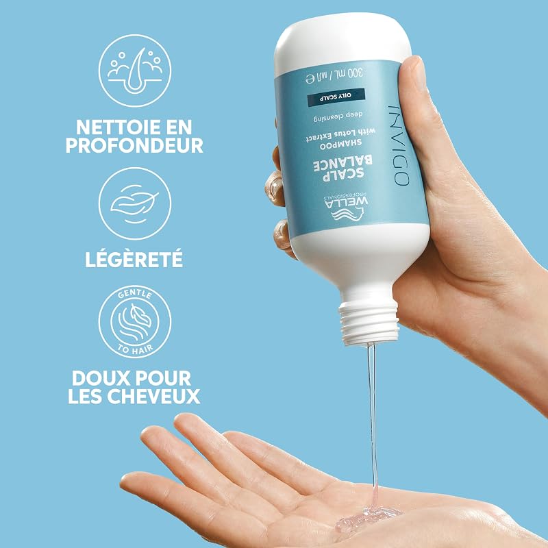 INVIGO SCALP BALANCE Shampoing purifiant – Soin purifiant en profondeur pour éliminer les résidus de produits 1L