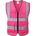 ASIPHITU Reflective Safety Vest for Men Women Construction Vest Meet ANSI/ISEA Standard