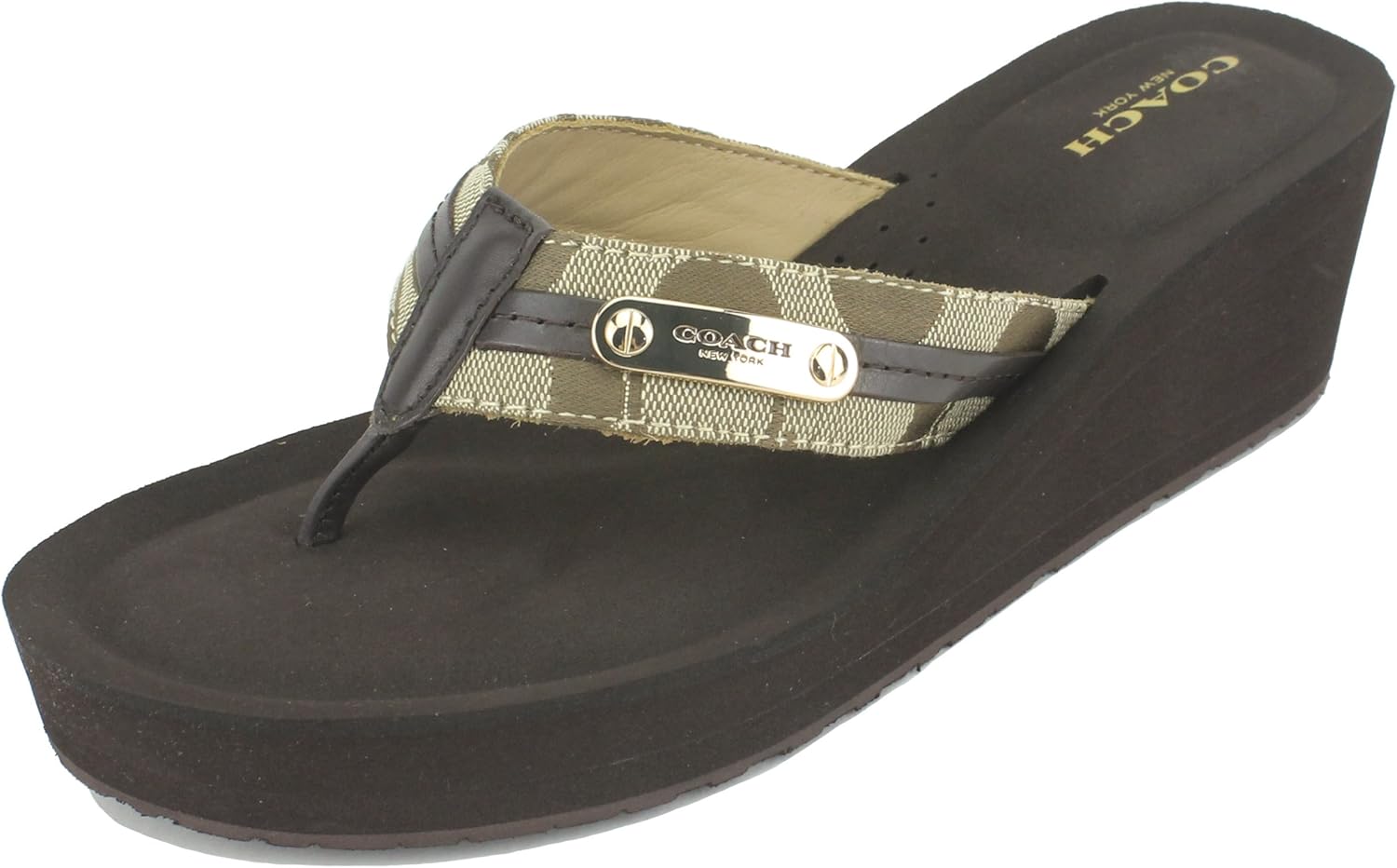 coach jaden wedge flip flops