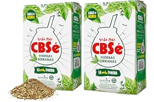 CBSÉ CBSe Hierbas Serranas Yerba Mate Herbal Tea – Loose Leaf, Mountain Herb Blend with Pennyroyal, Peppermint & Mint, Authentic Argentinean Flavor - 2.2 Lbs -1kg. (Pack of 2)