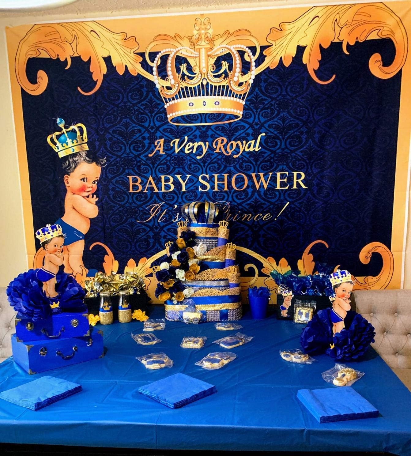 royal theme baby shower for boy