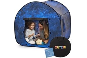OUTREE Sensory Tent 47 * 47 * 47 in，Starry Night Print,Sensory Tent for Kids with Autism, pop up Play Tent