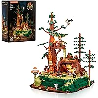 Lumibricks Western Sequoia Bandit Outpost Lighting Building-Bricks Set - Wild West Outlaw Hideout 1183 Pcs Collection Role Pl