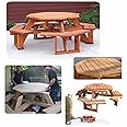 Woodcraft Project Paper Plan to Build Octagon Picnic Table - Material Not Included