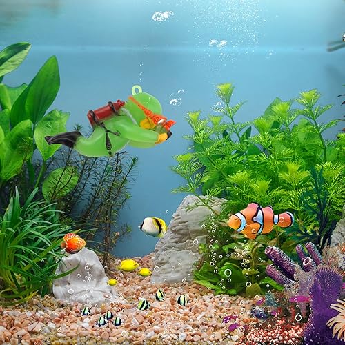 onesimcr Floating Fish Tank Decorations, Aquarium Decorations