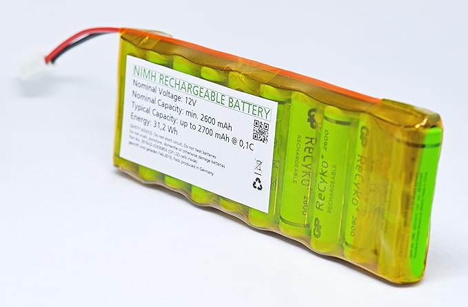 Akkupack für Rolladensteuerung NiMH GP AA 12 V / 2600 mAh baugleich zu Akkupack ROTO ZEL 12V/2,1 Ah WDT-S RT2 SF G2/G3/G4