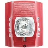 System Sensor SR SpectrAlert Wall-Mt Selectable Strobe 12/24V, Red