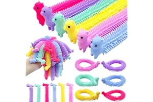 Jgalnim 30pcs Alpaca Stretchy Fidget Toy,Stretchy String Fidgets Sensory Toys,Stretchy Strings Worm Toy for Children,Kids or Adults Relief Anxiety Relaxing Stress Party Favors Valentine Day Gifts