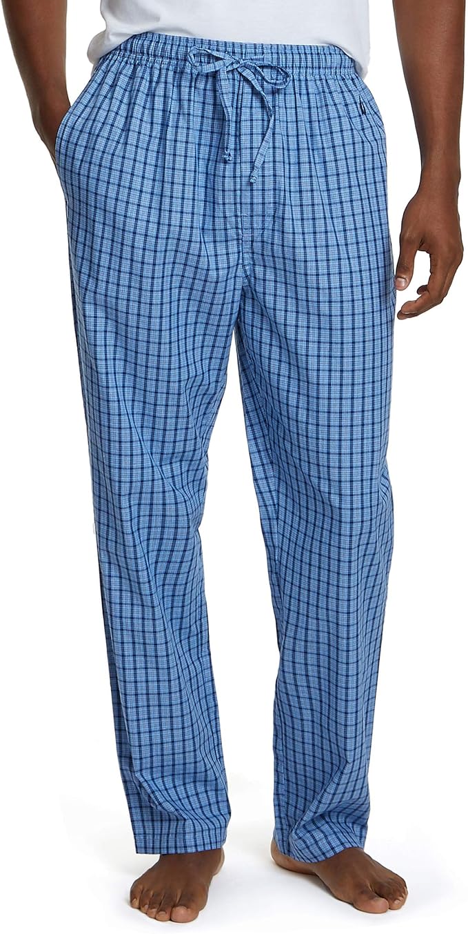 Nautica Men's Soft Woven 100 Cotton Elastic Waistband Sleep Pajama