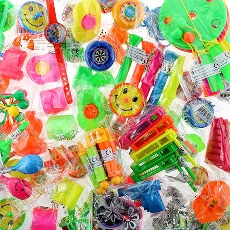 100 Teile Mitgebsel Kleinspielzeug Mix Beutel Kindergeburtstag Party Tombola