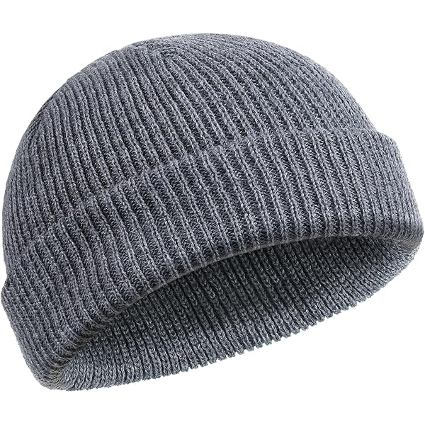 Irzaki Fisherman Beanie for Men Knit Trawler Beanie Short