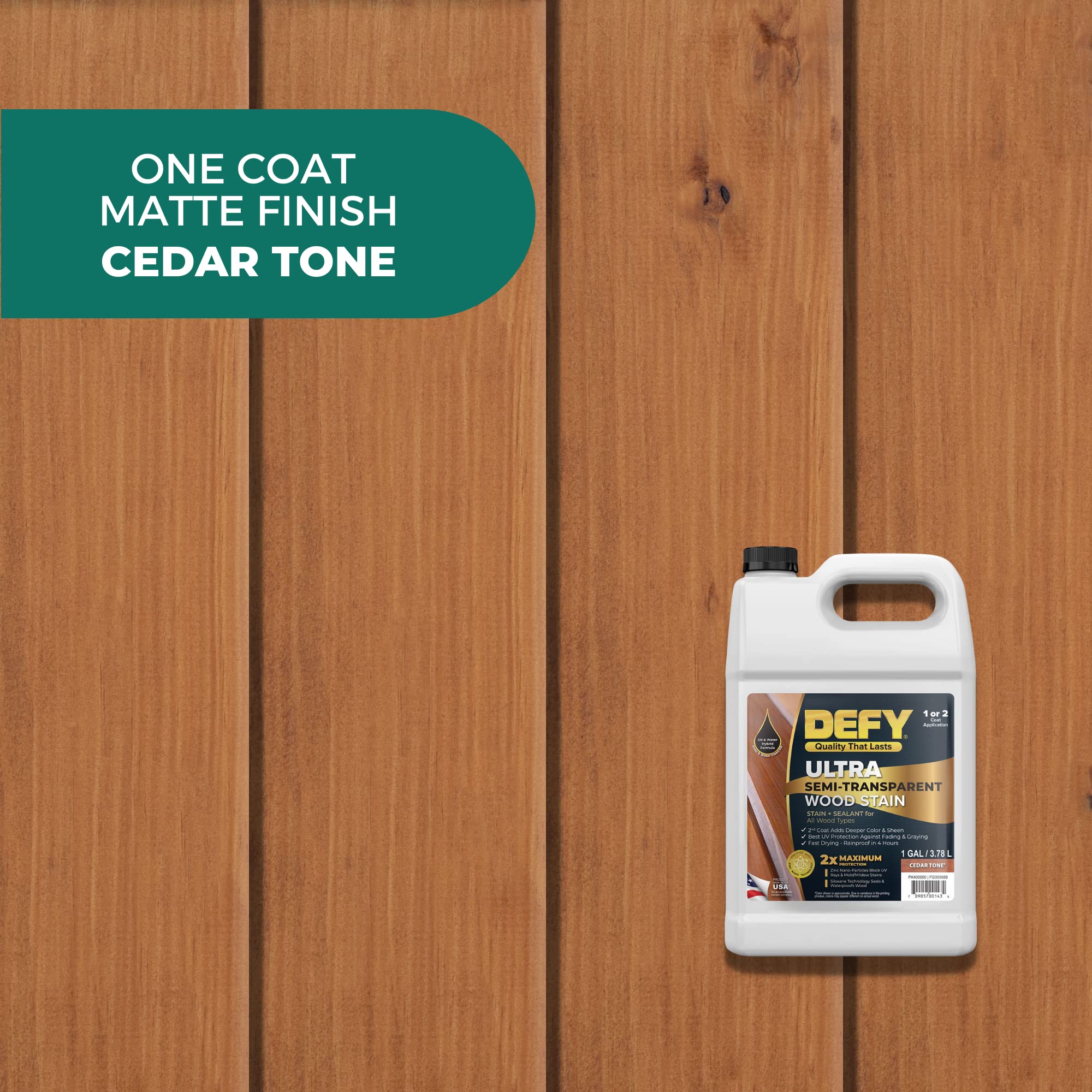 Mua DEFY Ultra Semi-Transparent Outdoor Wood Stain and Sealer in One ...