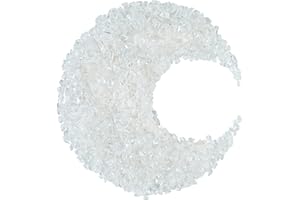 ZAICUS Clear Quartz Crystal Chips Bulk Gemstone Valentine Gift, Healing Crystal Natural Irregular Shaped Crushed Stone Reik Healing Tumbled Chips Crystal Chips for Witchcraft & Jewelry Making 1 Lb