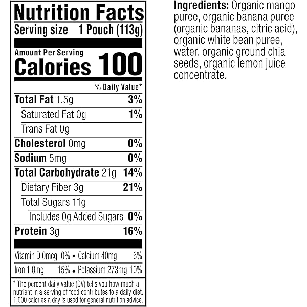 STAGE 4 | MIGHTY BUILDER, MANGO, BANANA, WHITE BEAN & CHIA, 4OZ (12 PACK)