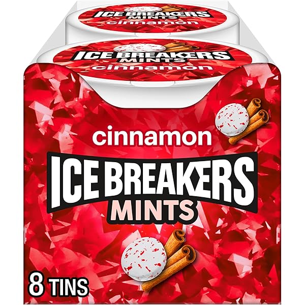 ICE BREAKERS CINNAMON SUGAR FREE MINTS TINS, 1.5...