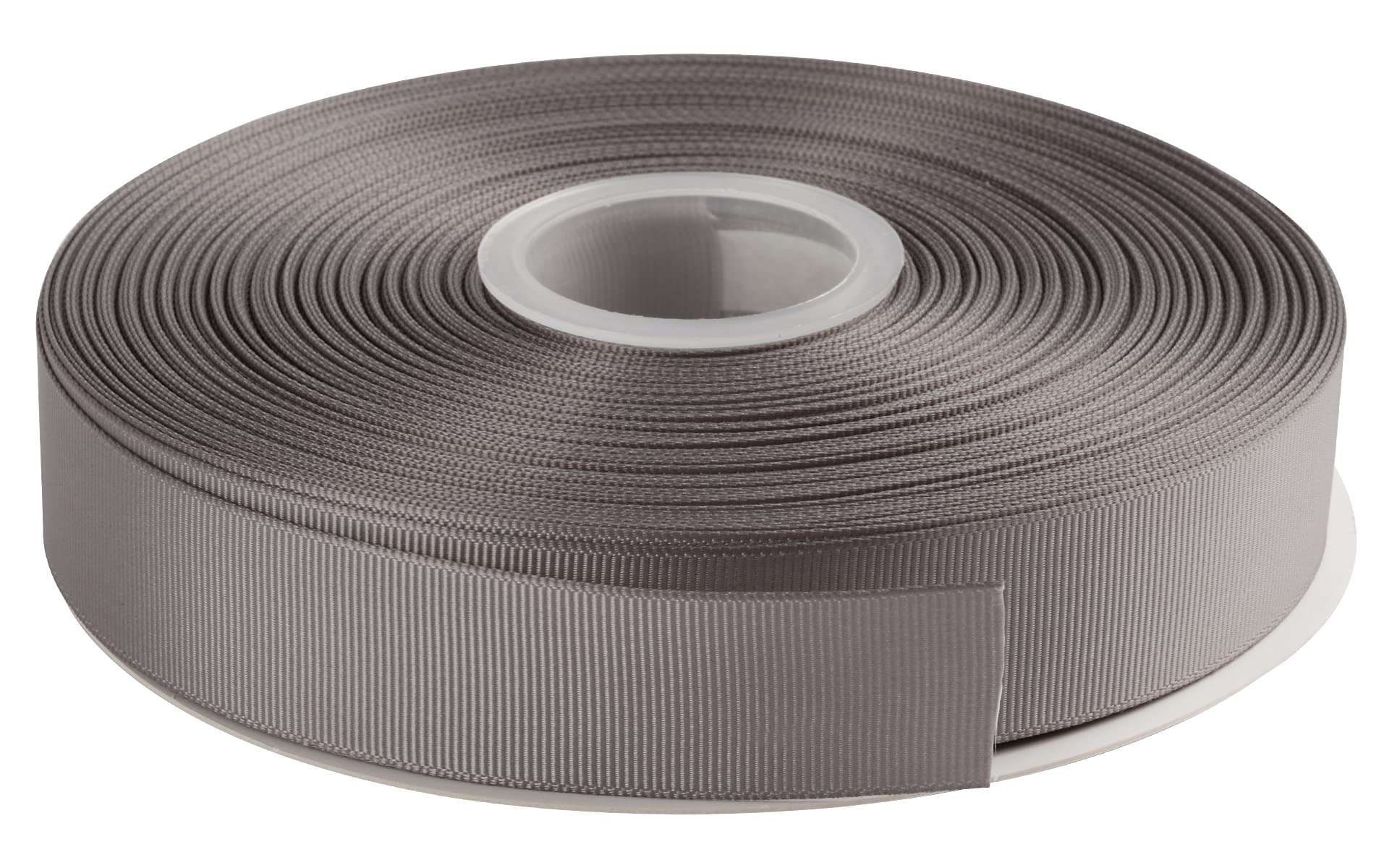 AVANAVA 25mm Wide Grosgrain Ribbon - 45 Meters, Ideal for Gift Wrapping, Hair Bows, Home Decor, Flower Arrangement (012-Silver)