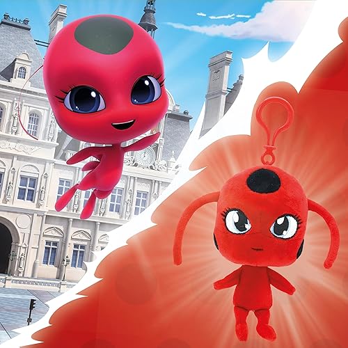 Miraculous Ladybug Kwami Lifesize Tikki 5-inch Plush Clip-on