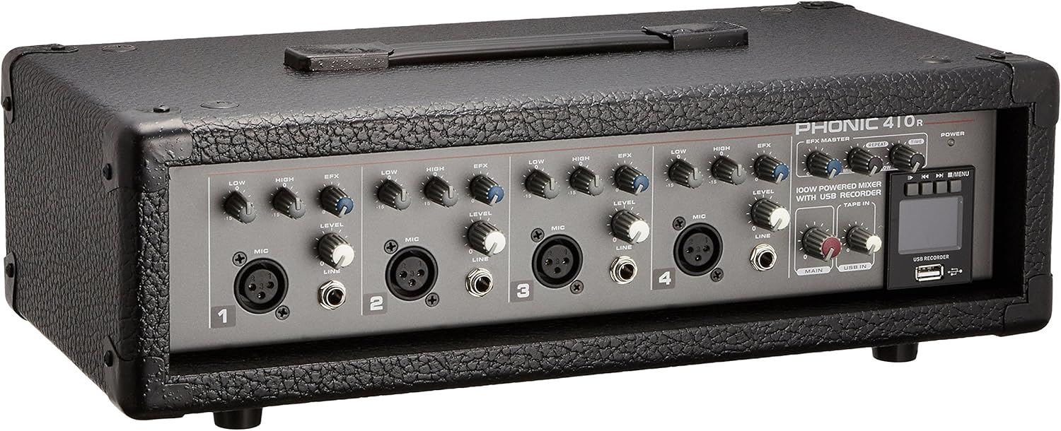 Amazon PHONIC フォニック POWERPOD 410 R / Powered Mixer (パワードミキサー) ミキサー 楽器