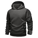 MAGCOMSEN Mens Hoodies Fashion Casual Athletic Hoody Pullover Fleece Lined Simple Soft Sweatshirts with Kangaroo Pocket
