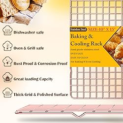 2-Pack Cooling Racks for Cooking and Baking - 10" x
