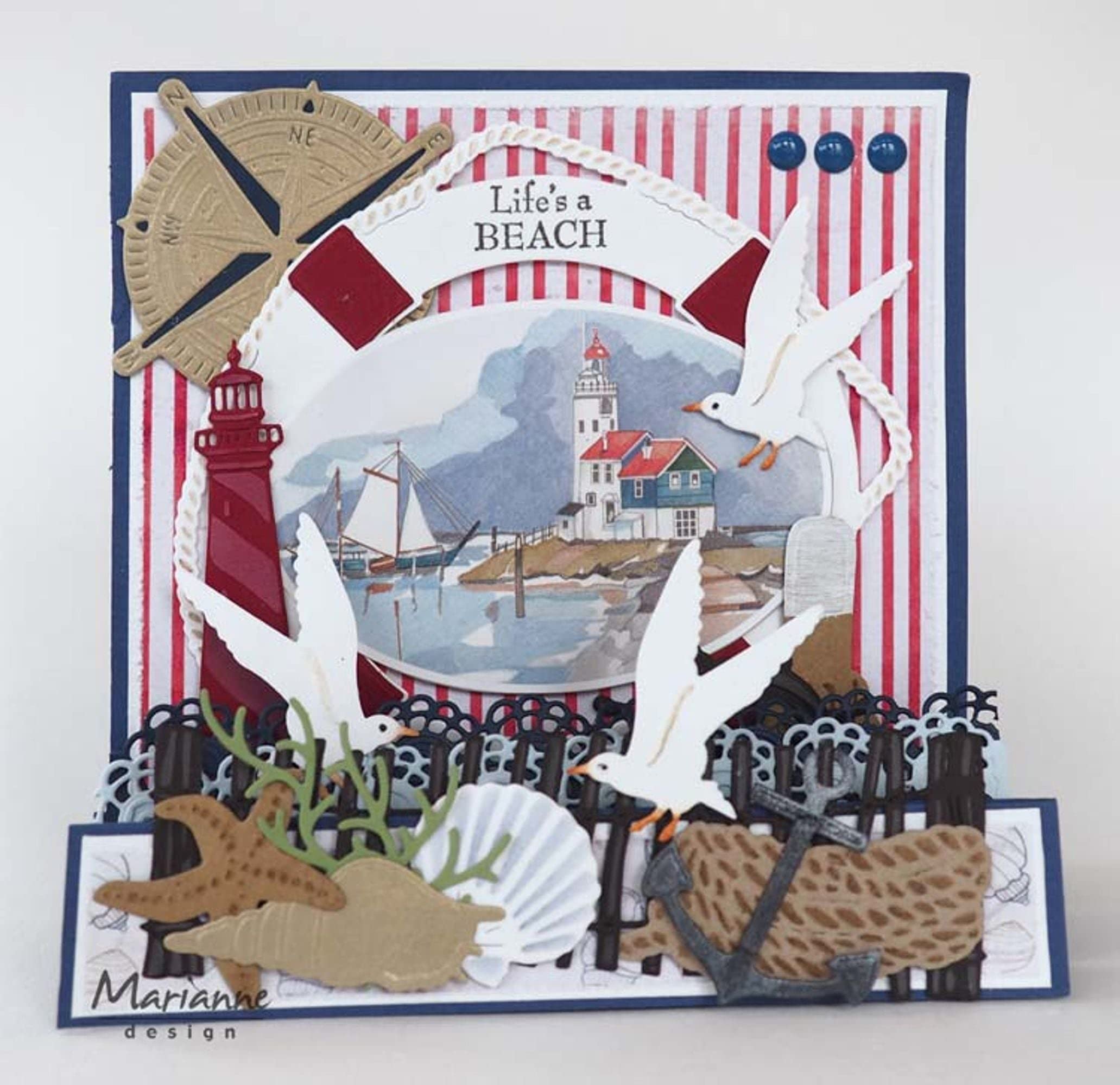 Marianne Design Craftables Dune Fence Die, Grey, Regular