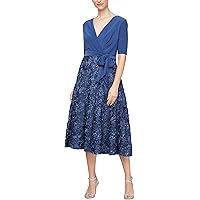 green emerald velvet dress Alex Evenings AE1121796 Short Mother of the Bride Dress main image 0