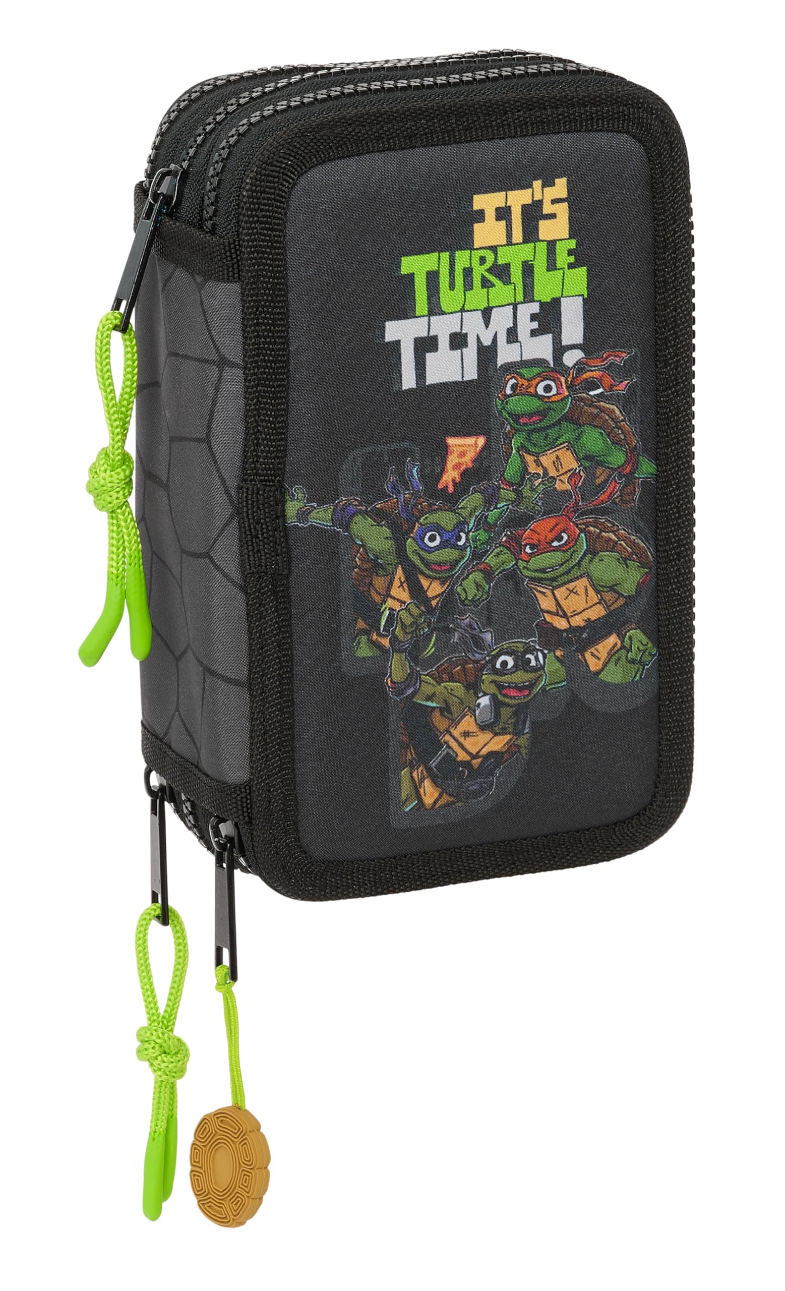 Ninja Turtles – School Case with 36 Tools Included, Children's Pencil Case, Child, Ideal for Children from 5 to 14 Years, Comfortable and Versatile, Quality and Resistance, 12.5 x 5.5 x 19.5 cm,