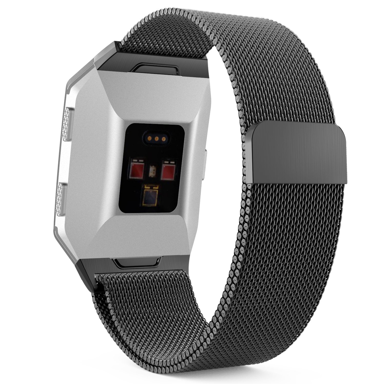 MoKo Fitbit Ionic Watch Band , Milanese Loop Stainless Steel Mesh Bracelet Watch Strap Wristband with Unique Magnet Lock for Fitbit Ionic Smart Watch