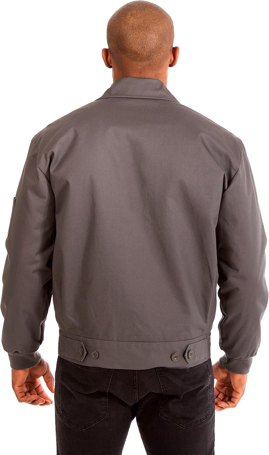 Men's Chevy Corvette Mechanics Jacket Front Chest Emblem in Black Gray Navy: Clothing