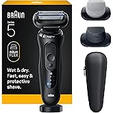Braun Electric Razor for Men Series 5, Beard Shaver, Electric Shaver with Body Groomer and Travel Case, S5 5155cs