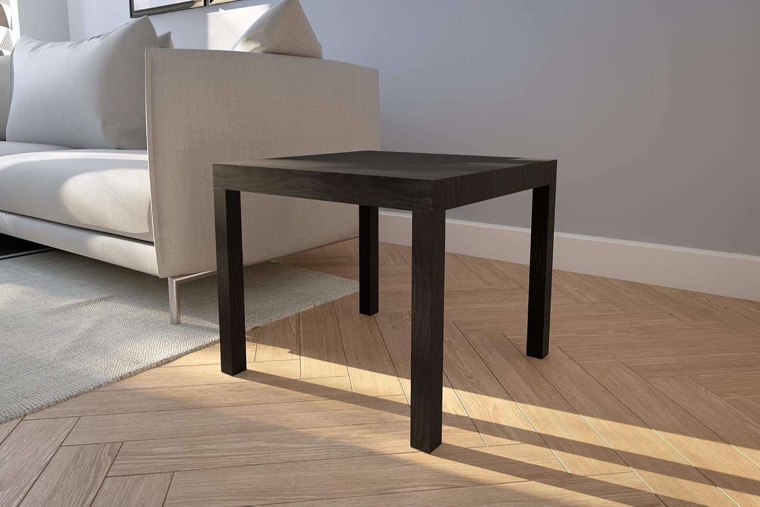 Ameriwood Home Parsons Modern End Table, Black: Furniture & Decor