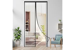 KREXESRW Magnetic Screen Door Fits Door Size 32''x 82'', Heavy Duty Magnetic Screen Door for Sliding Screen Door Mesh, Auto C