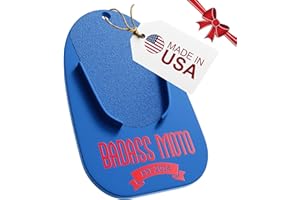 Badass Moto Motorcycle Kickstand Pads - Motorcycle Pads Durable Motorcycle Kickstand Plate, Biker Kick Stand Coaster, Motorcycle Stand Pad - Park Your Bike on Hot Pavement, Grass, Soft Ground - Blue