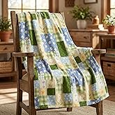 Horaldaily Spring Summer Flannel Blanket Throw, Colorful Tulips Butterfly Soft Fuzzy Plush Cozy Fleece Blankets for Couch Sofa Bed Lounging, Ideal Gifts for Kids Adults Self, 50x60