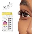 KISS imPRESS False Eyelashes, Lash Clusters, Falsies, Authentic Natural', 12mm-14mm, Includes 12 pieces of pre-bonded lashes, Contact Lens Friendly, Easy to Apply, Reusable Strip Lashes